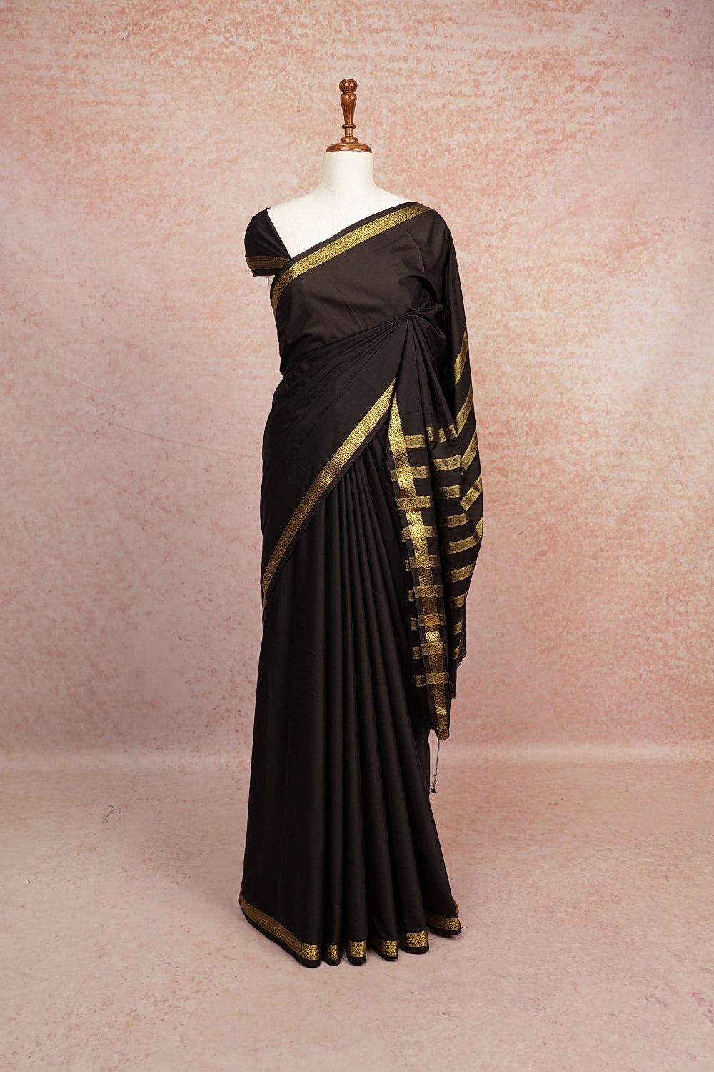 Black Chiffon Saree