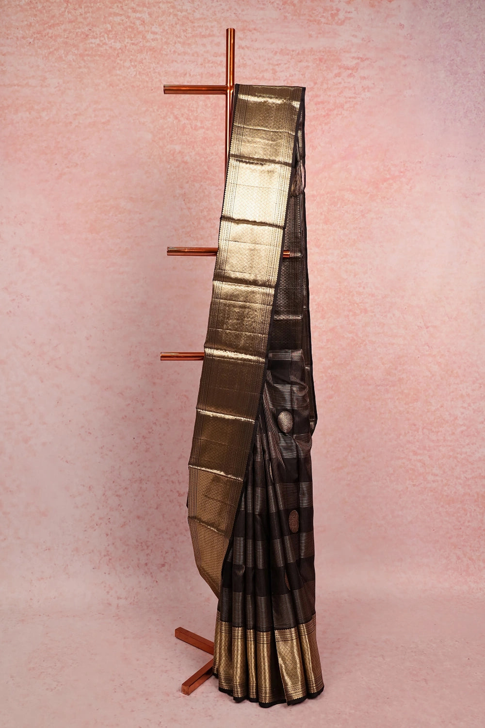 Black Kancheepuram Silk Saree