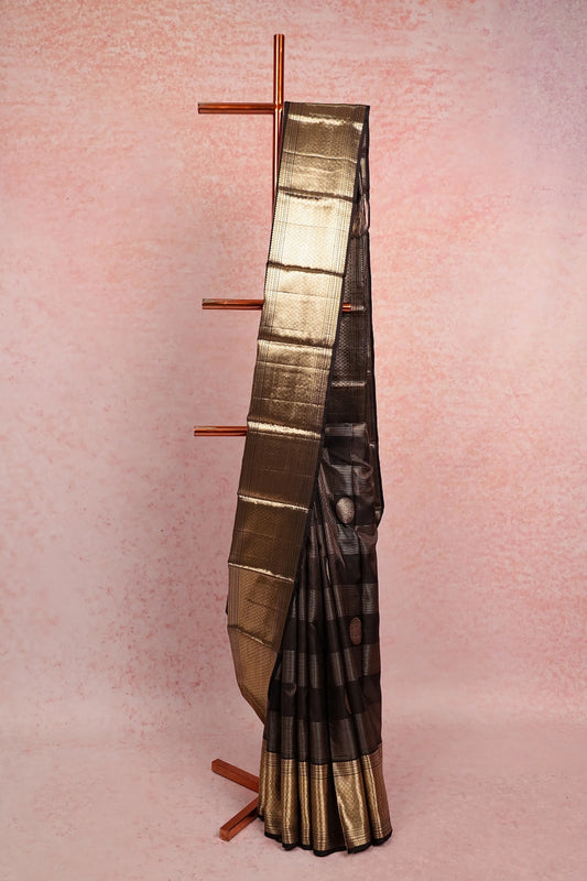Black Kancheepuram Silk Saree