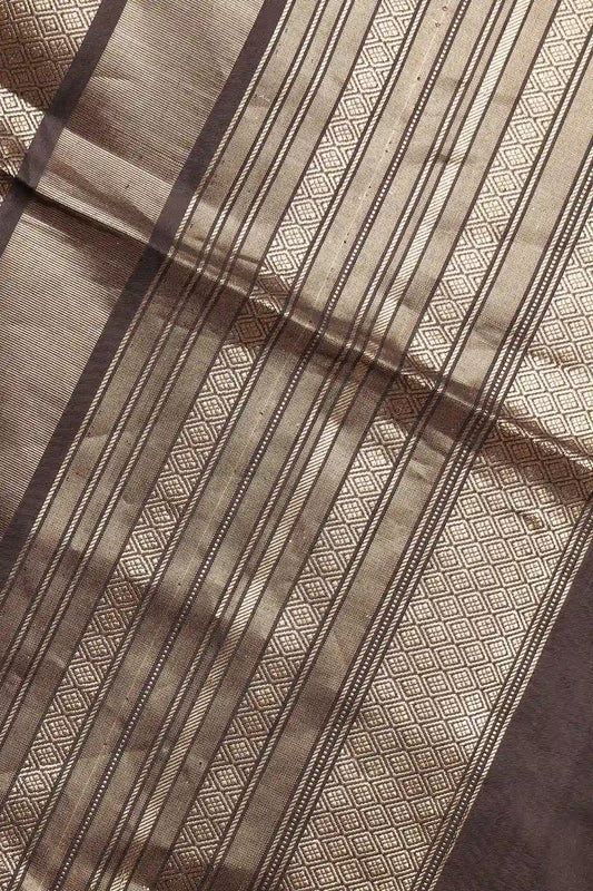 Black Kancheepuram Soft Silk Saree