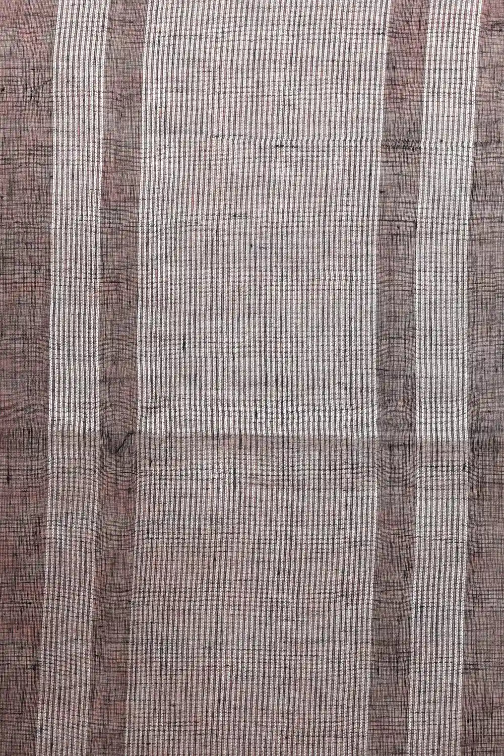 Black Linen Saree - Seematti