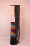 Black Mul Cotton Casual Saree