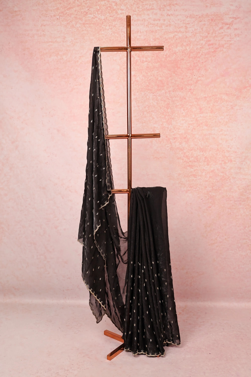 Black Organza Saree