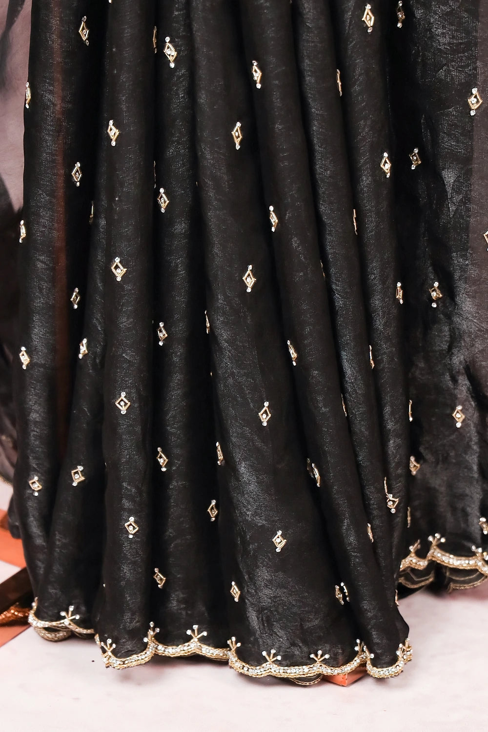 Black Organza Saree