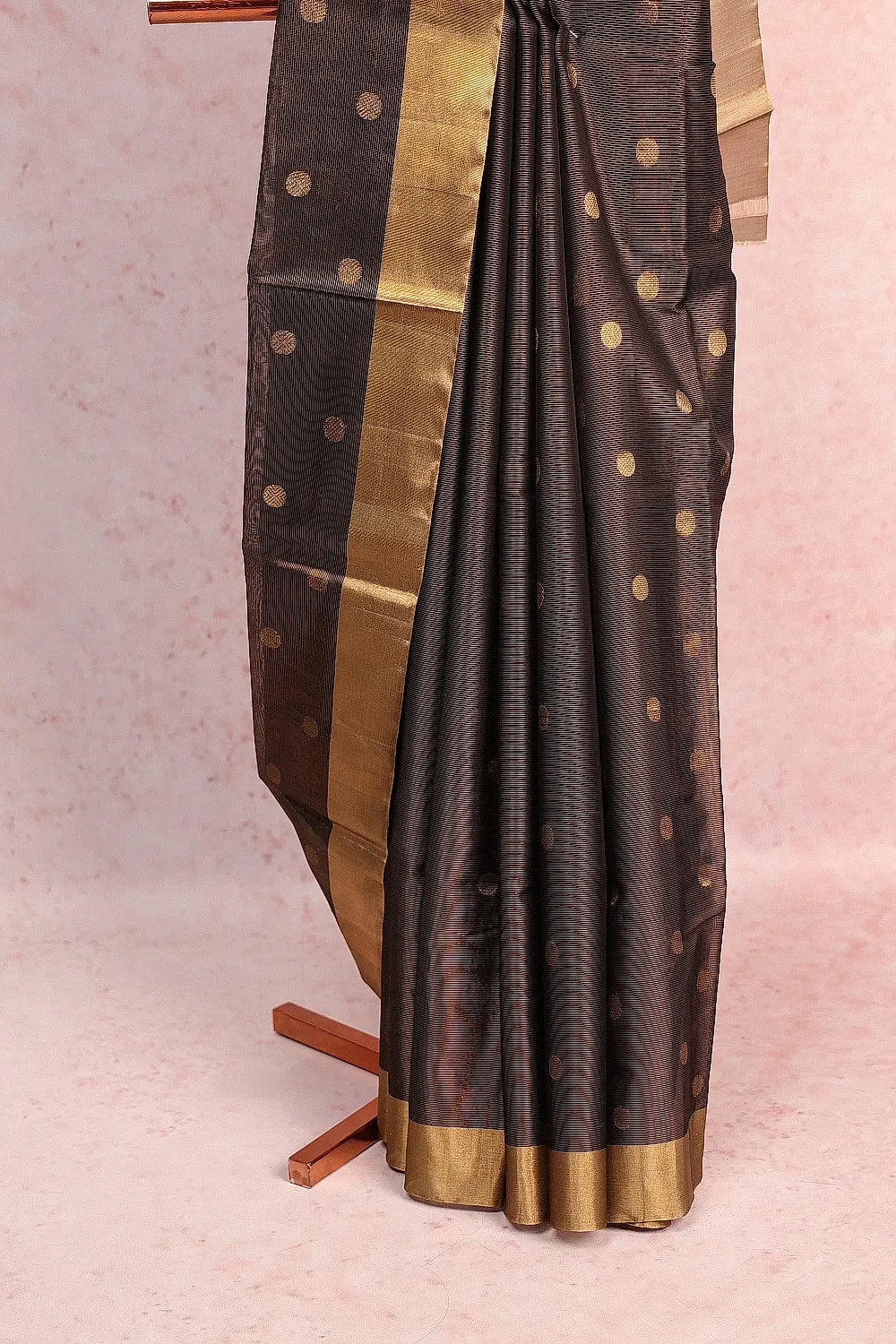 Black Pavithra Silk Saree