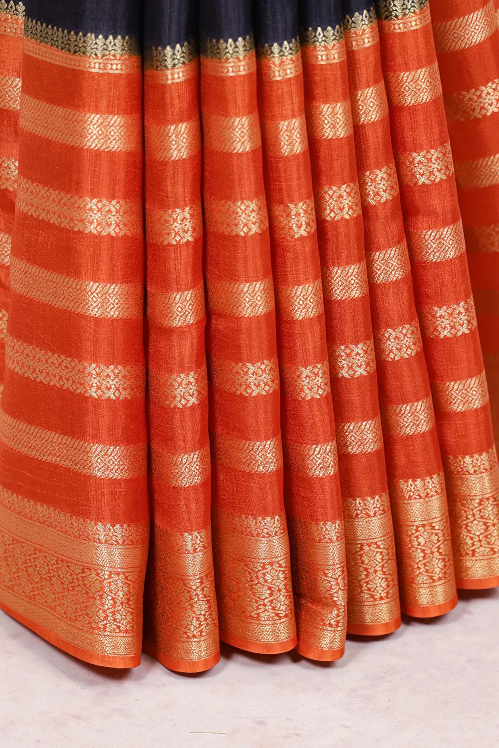 Black Semi Banarsi Saree - Seematti