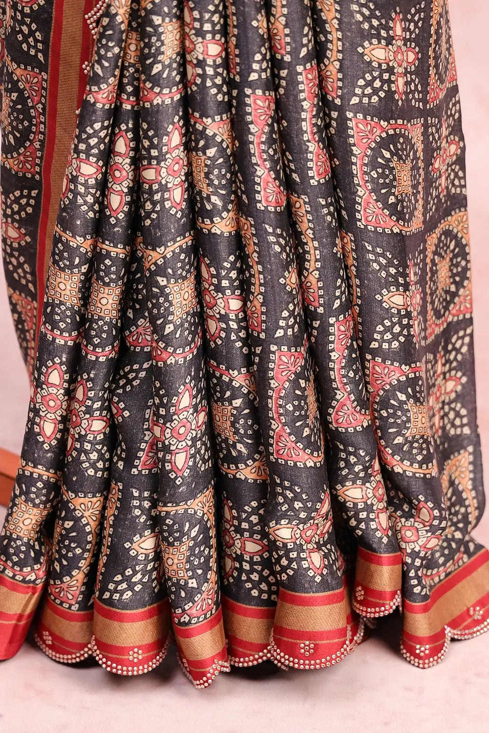 Black Semi Modal Saree