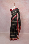 Black Semi Silk Saree - Seematti
