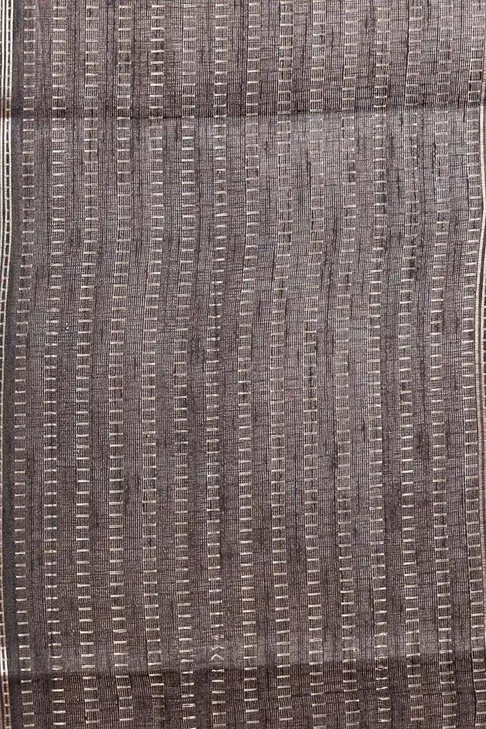 Black Semi Tussar Saree - Seematti