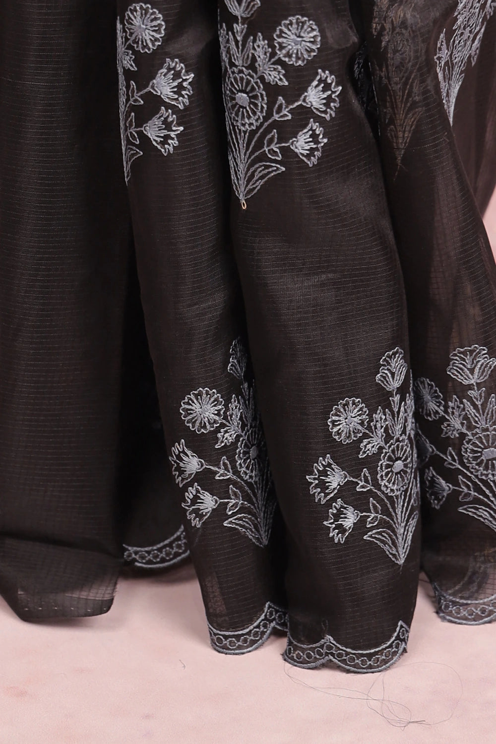 Black Silky Kota Saree