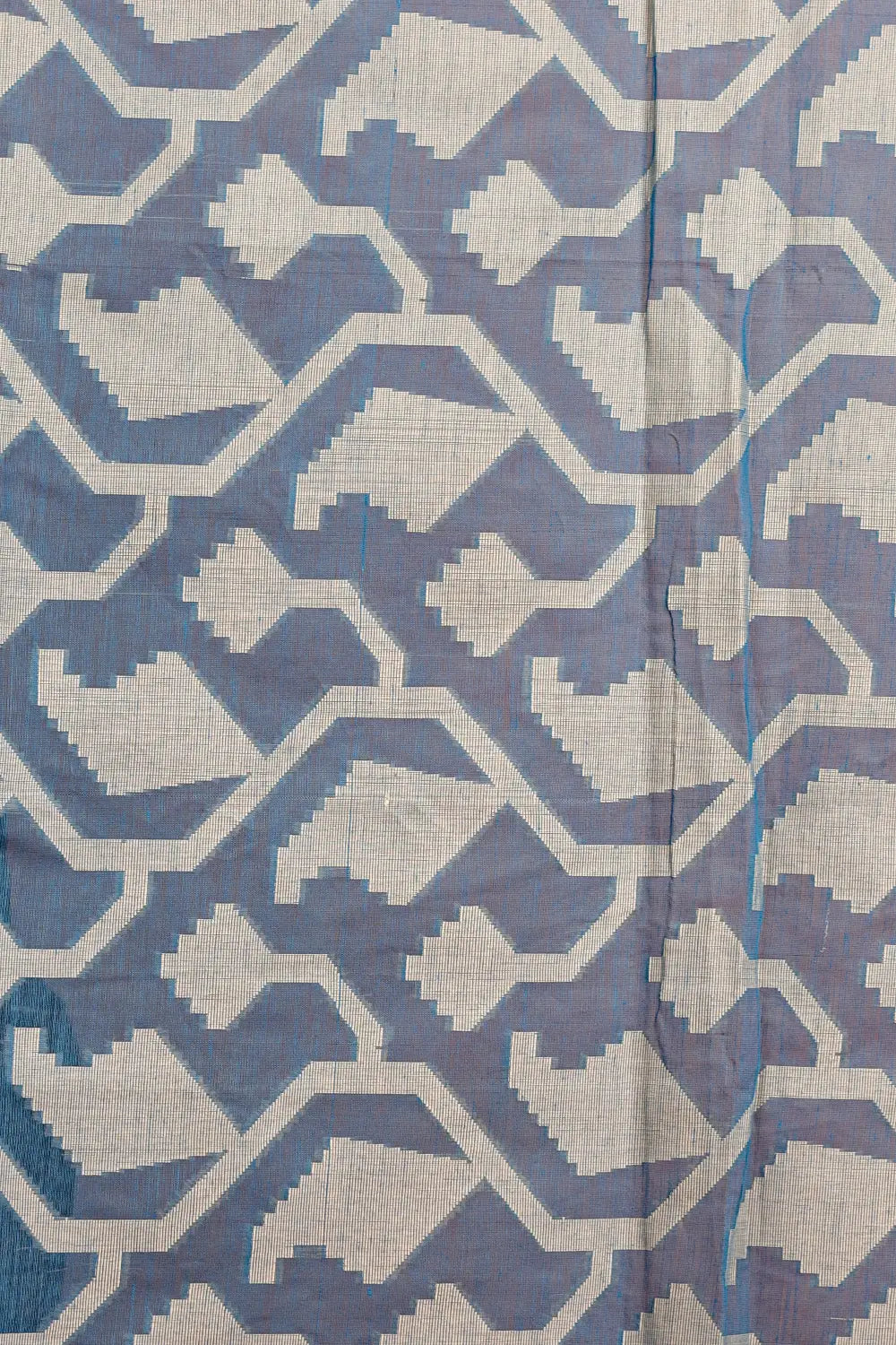 Blue Chanderi Cotton Saree
