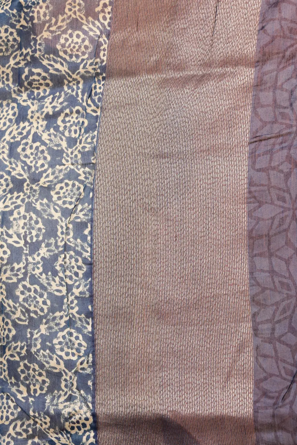 Blue Chanderi Saree