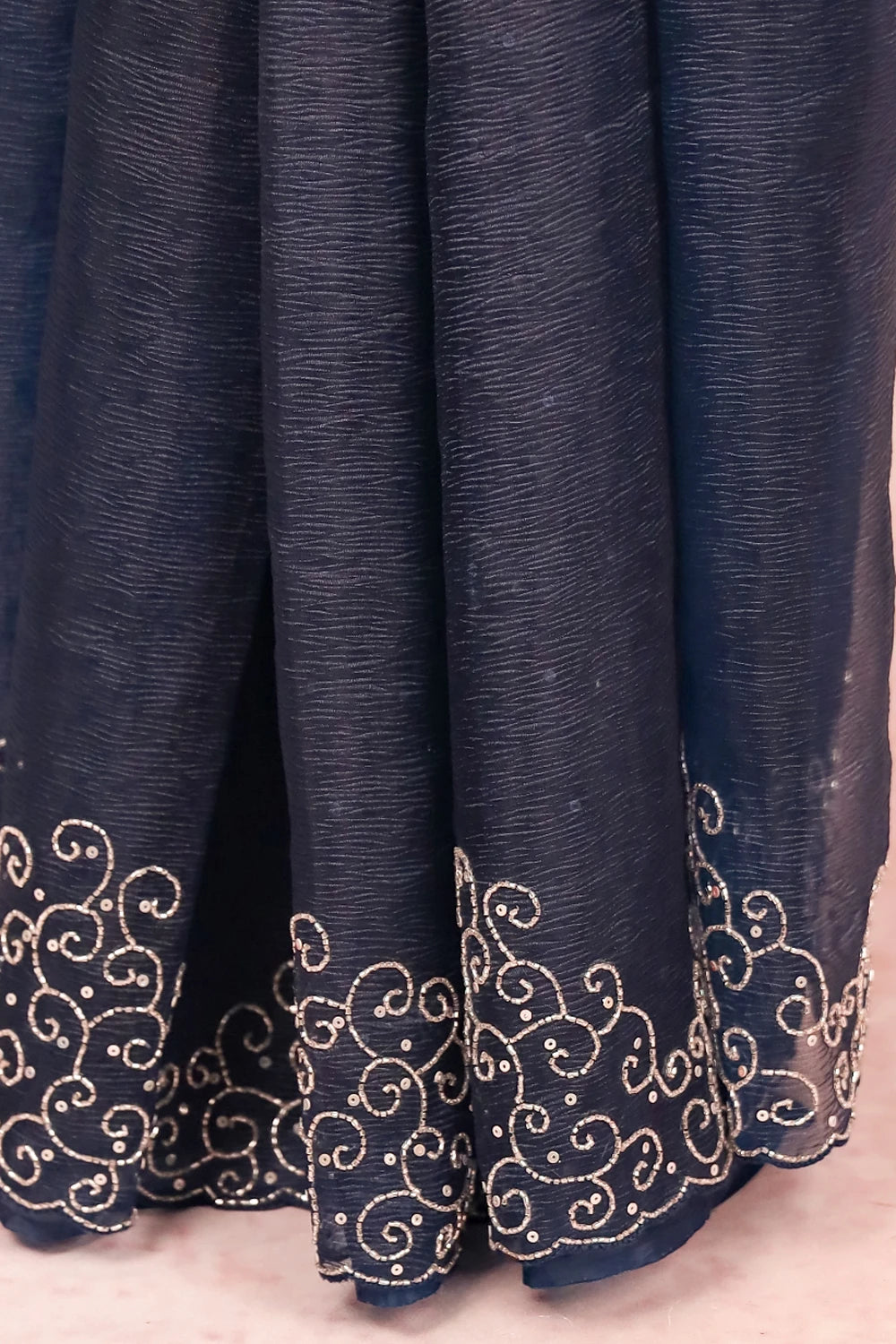 Blue Crush Organza Saree