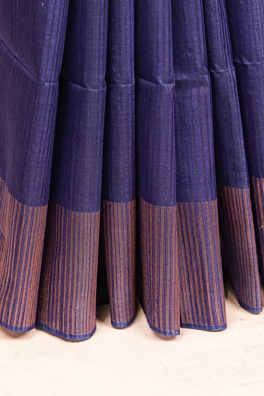 Blue Jute Silk Saree