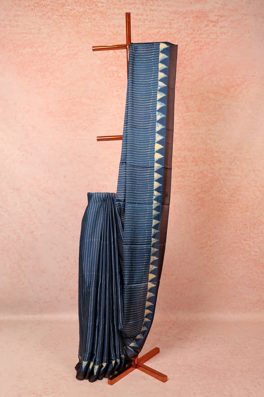 Blue Semi Modal Saree