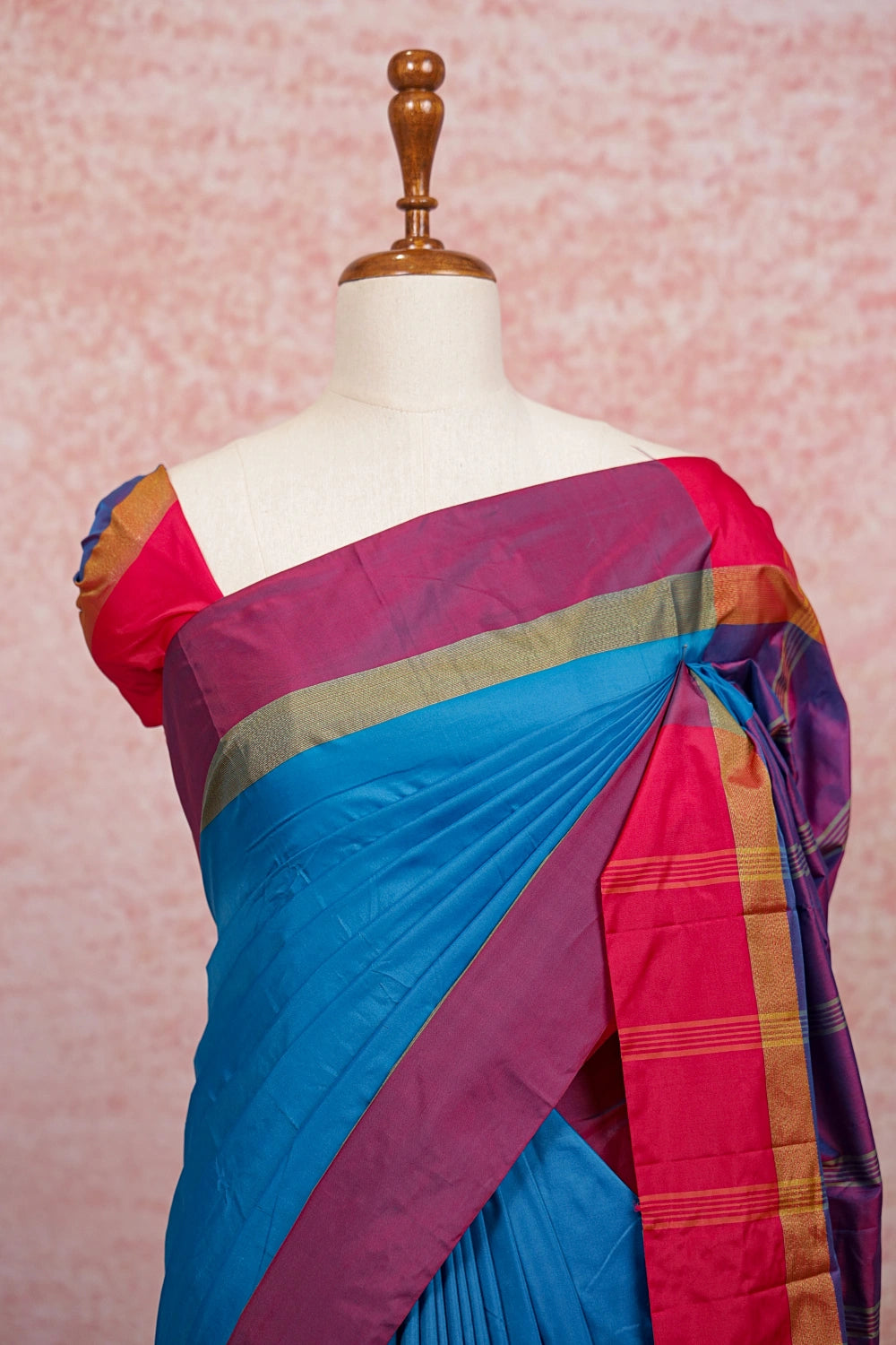 Blue Semi Silk Saree - Seematti