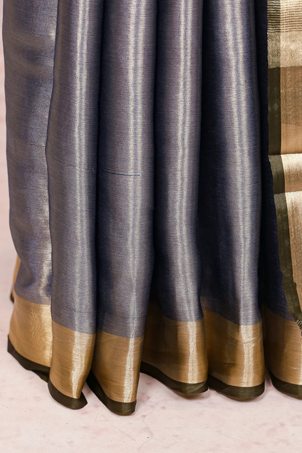 Blue Semi Tissue Saree - Seematti