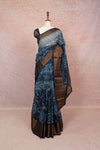 Blue Semi Tussar Saree - Seematti