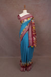 Blue Semi Tussar Saree - Seematti