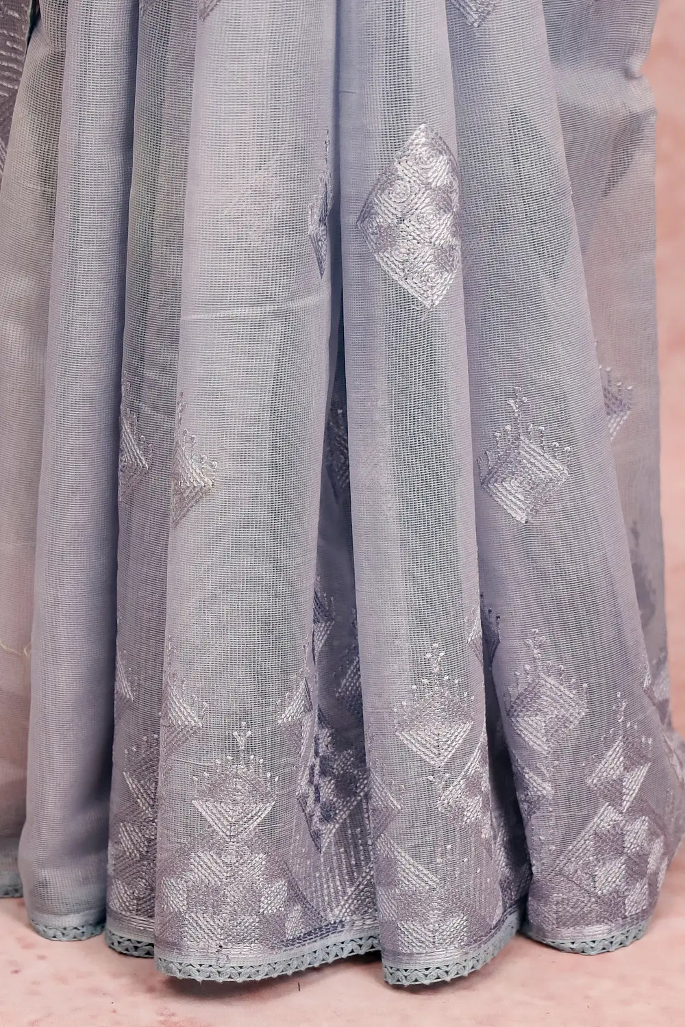 Blue Super Net Kota Saree