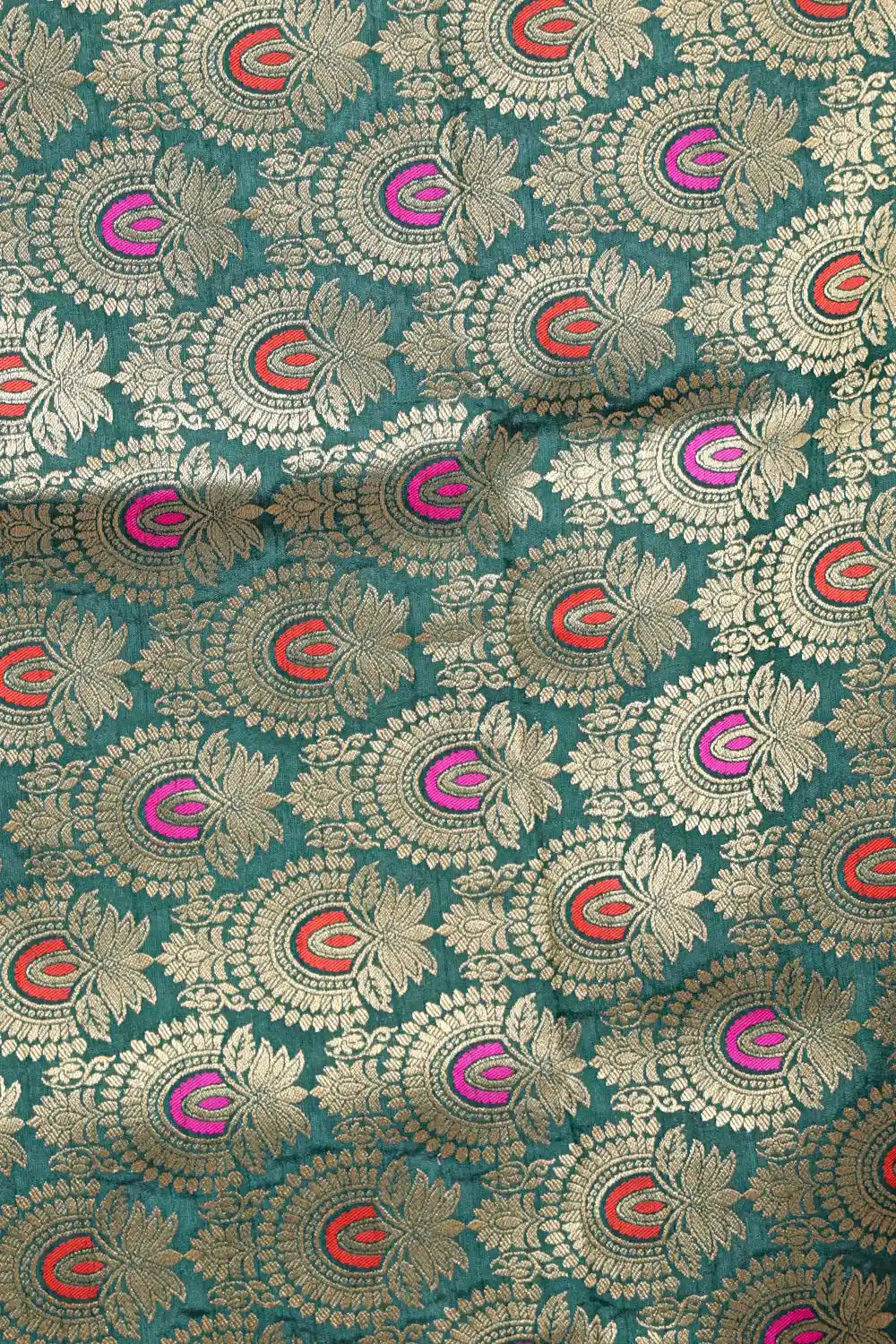Bottle Green Semi Jute Saree - Seematti