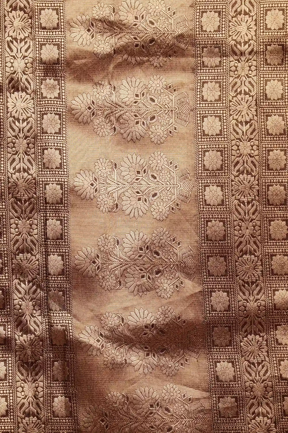 Brown Banarasi Georgette Saree