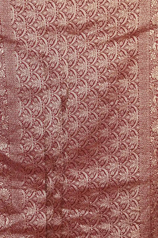Brown Bandhani Silk Saree