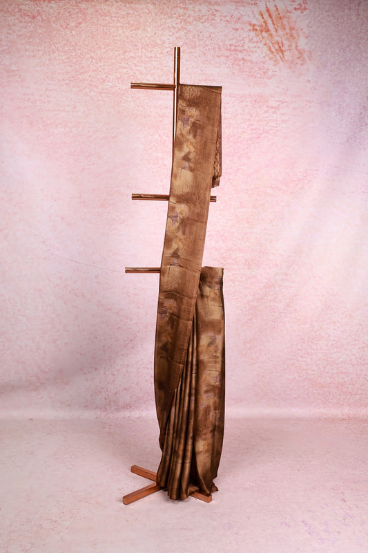 Brown Chiffon Saree