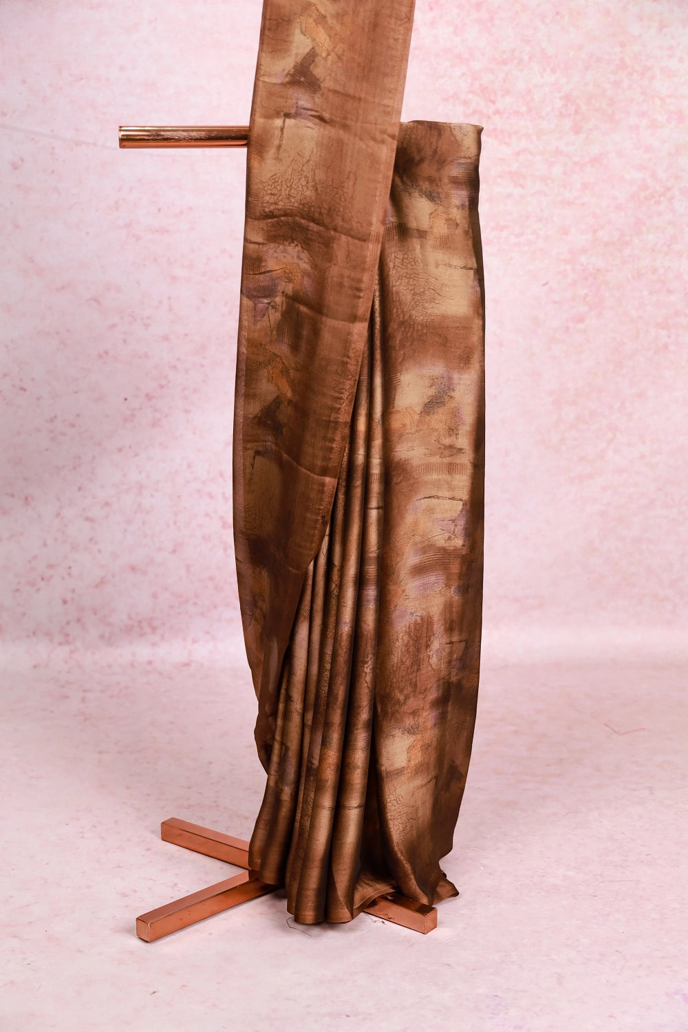 Brown Chiffon Saree