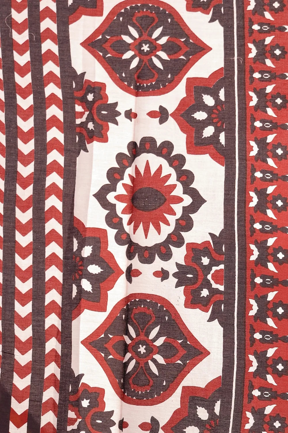 Brown Cotton Saree
