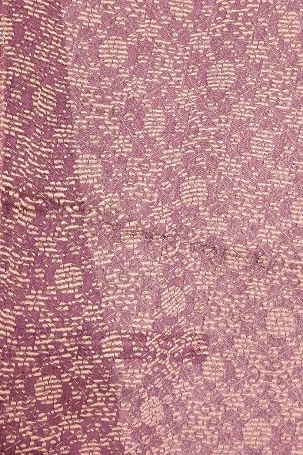 Brown Cotton Silk Saree