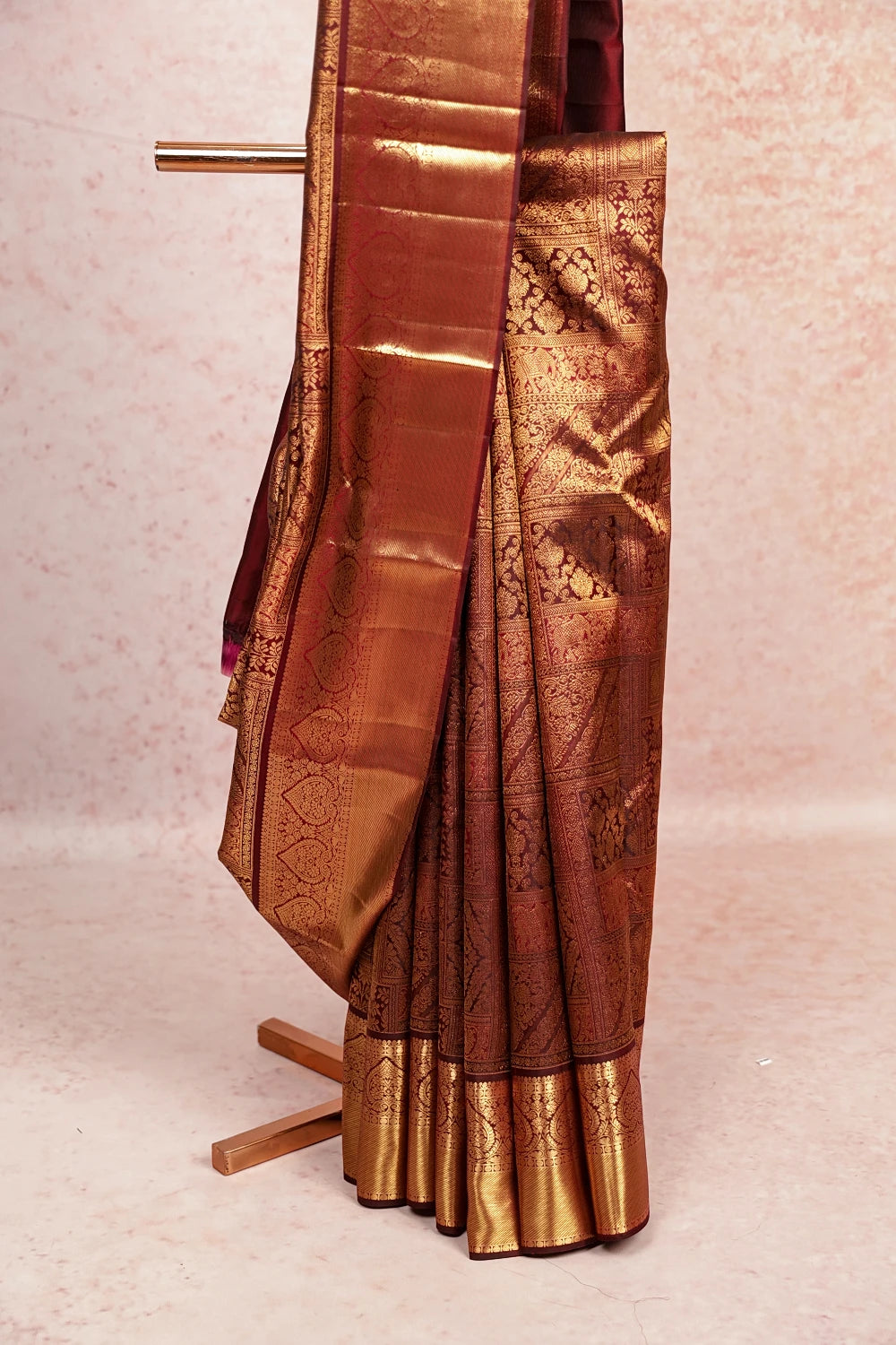Brown Kancheepuram Silk Saree
