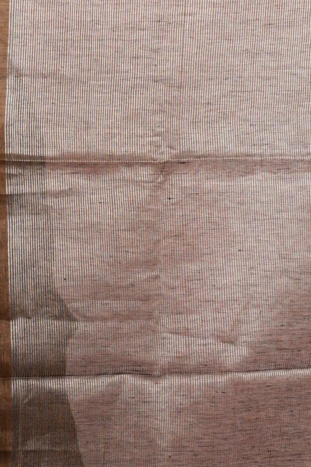 Brown Semi Linen Saree - Seematti