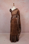 Brown Semi Tussar Saree - Seematti