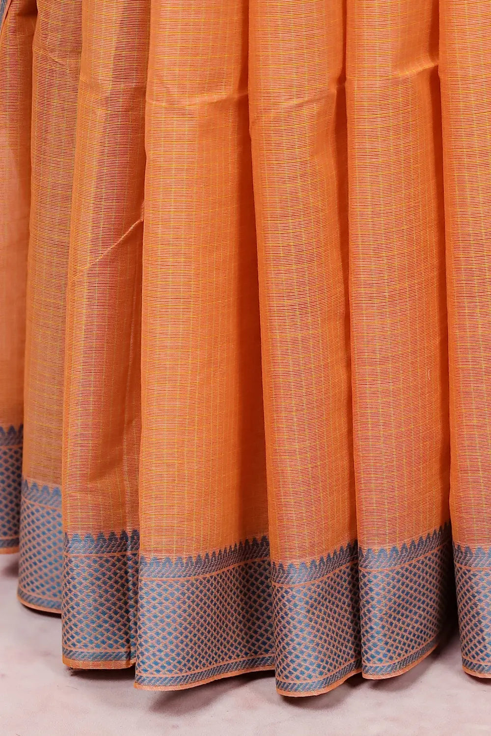 Carrot Color Pure Cotton Saree