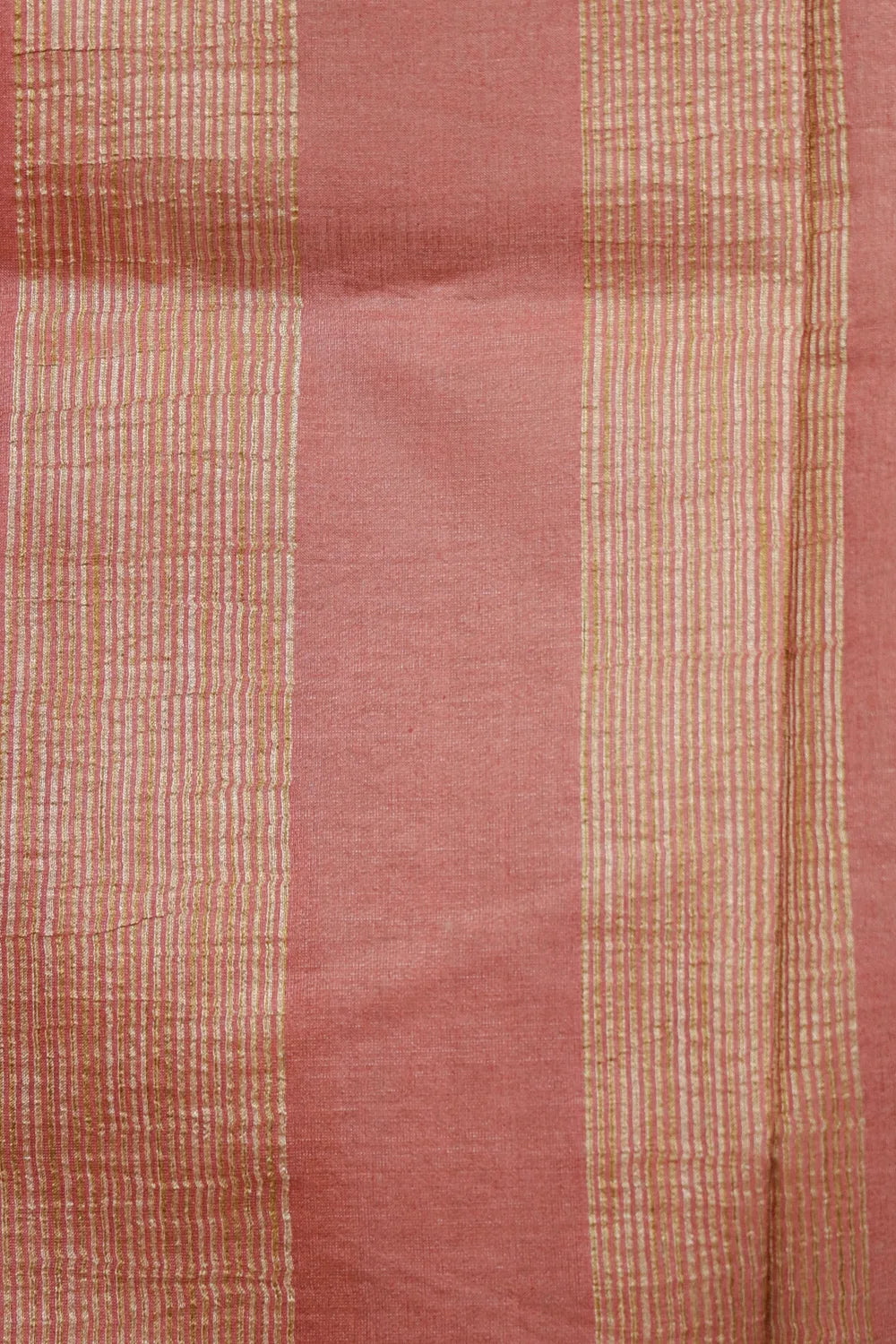 Carrot Color Tussar Silk Saree - Seematti
