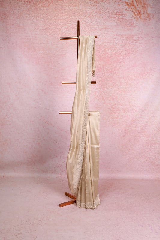 Chikku Color Tissue Organza Saree