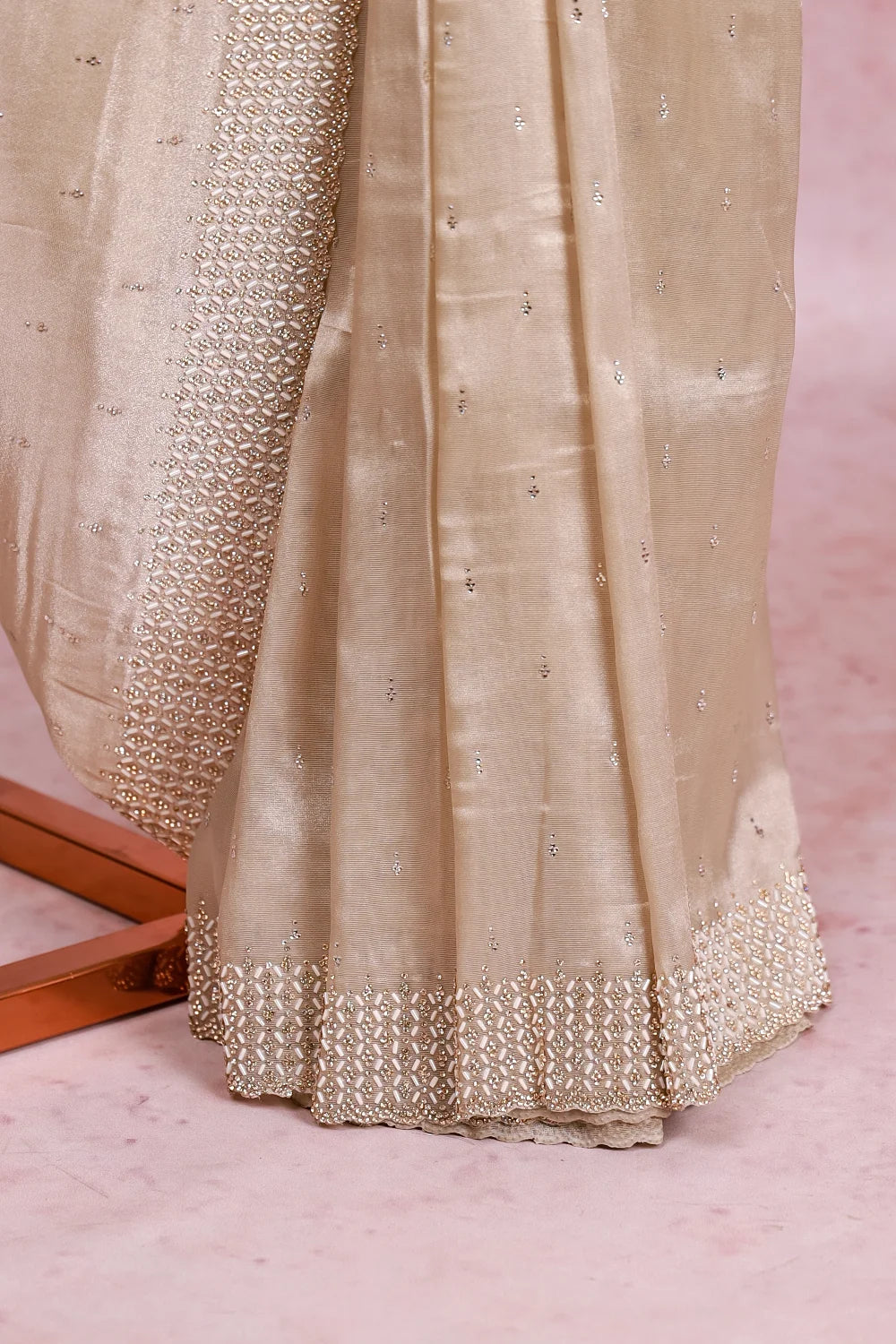 Chikku Color Tissue Organza Saree