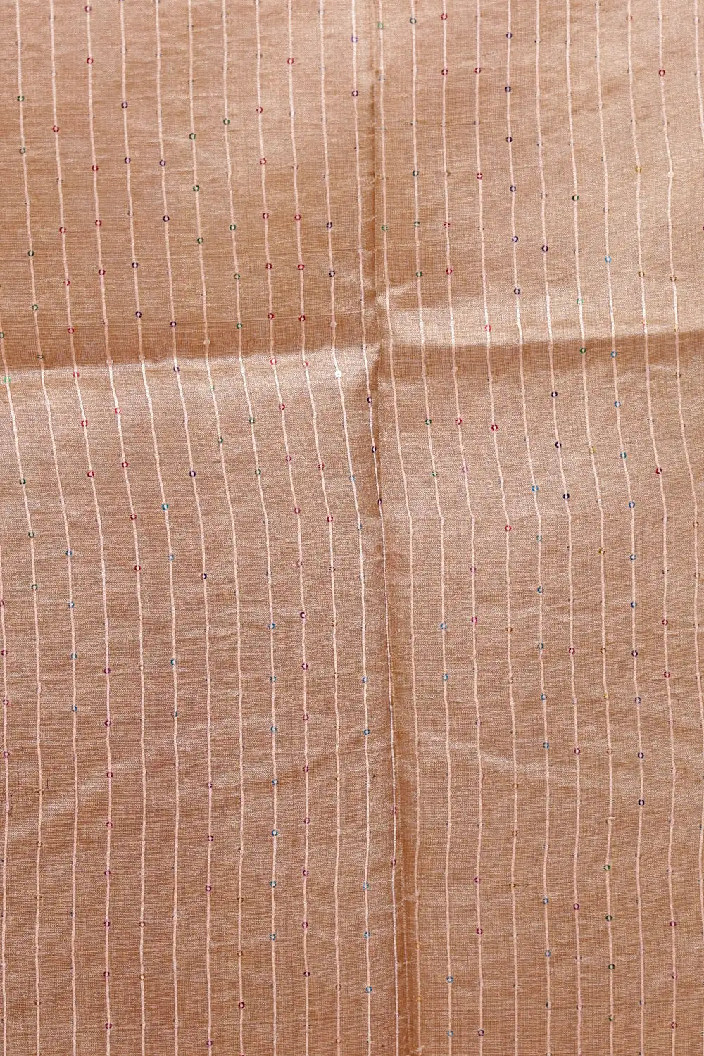 Chikku Color Tussar Silk Saree - Seematti