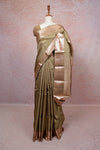 Chikku Green Kancheepuram Silk Saree - Seematti