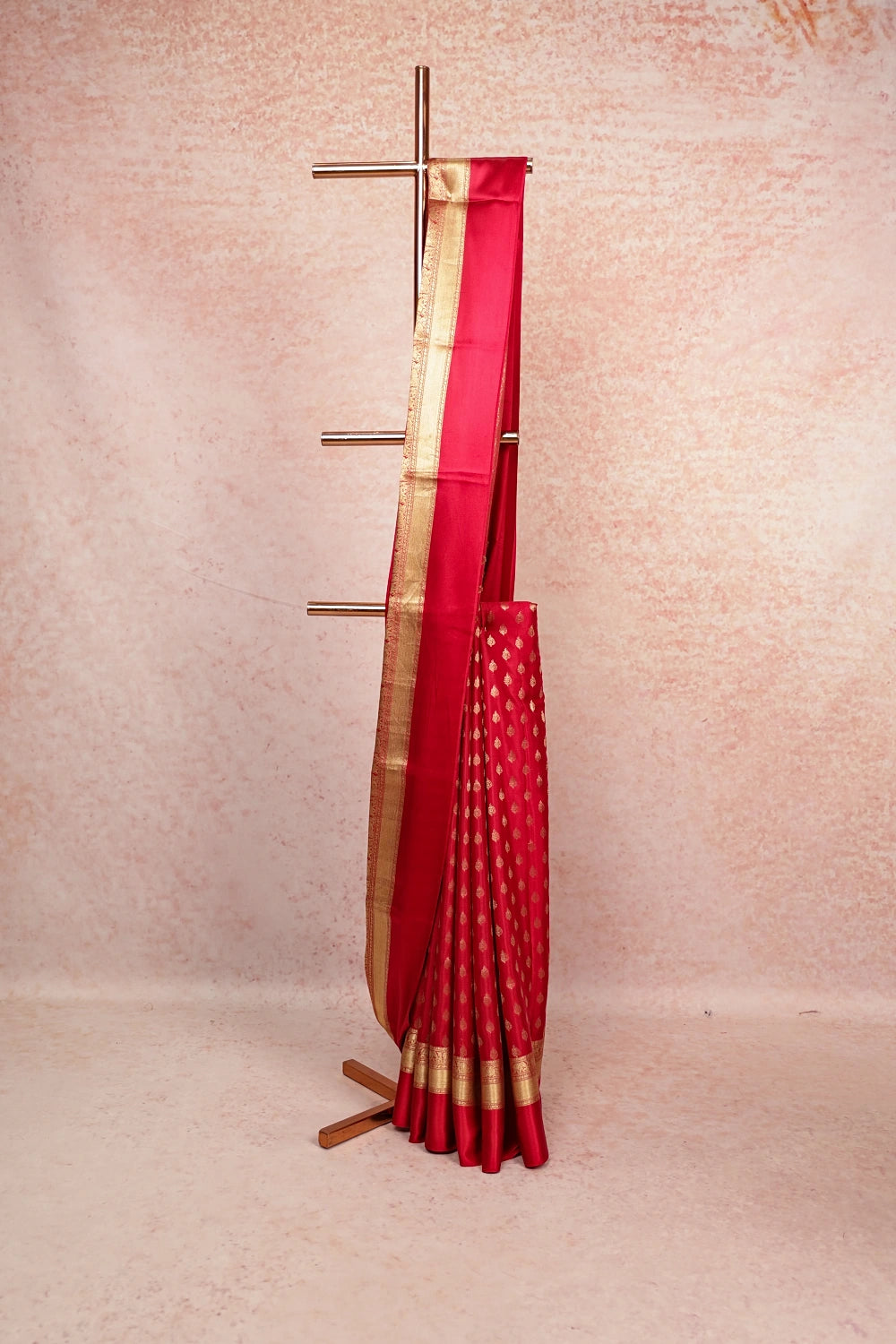 Chilly Red Banarasi Silk Saree