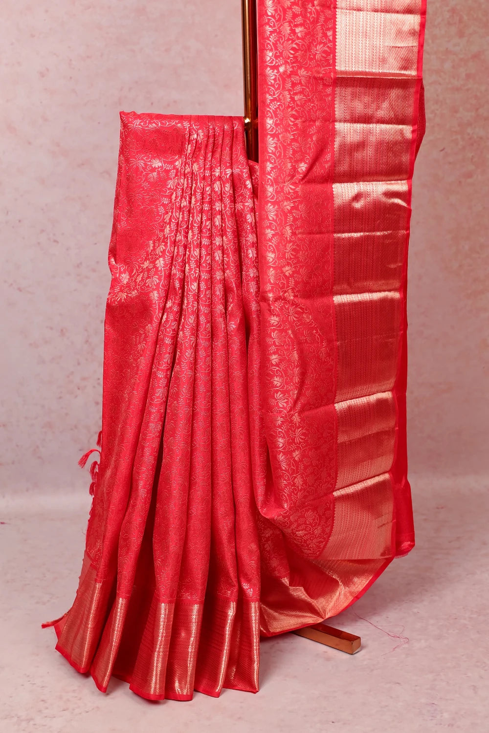 Chilly Red Kancheepuram Silk Saree