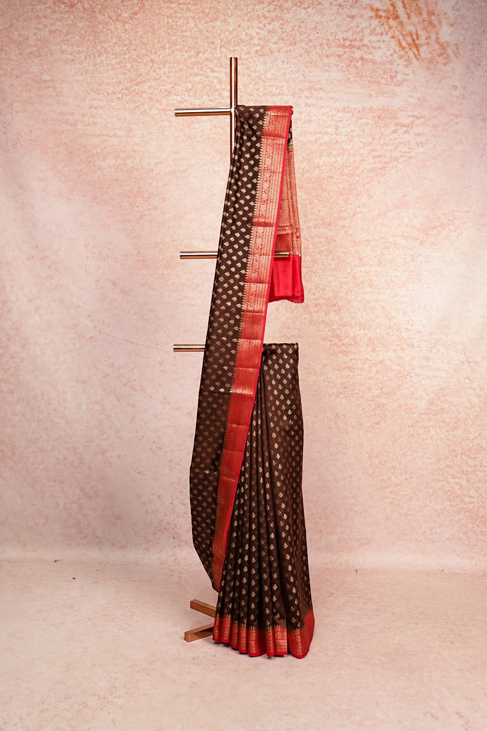 Coffee Brown Banarasi Silk Saree