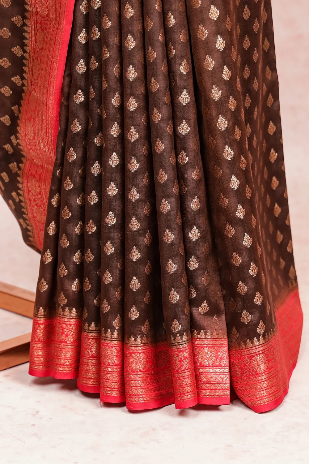Coffee Brown Banarasi Silk Saree