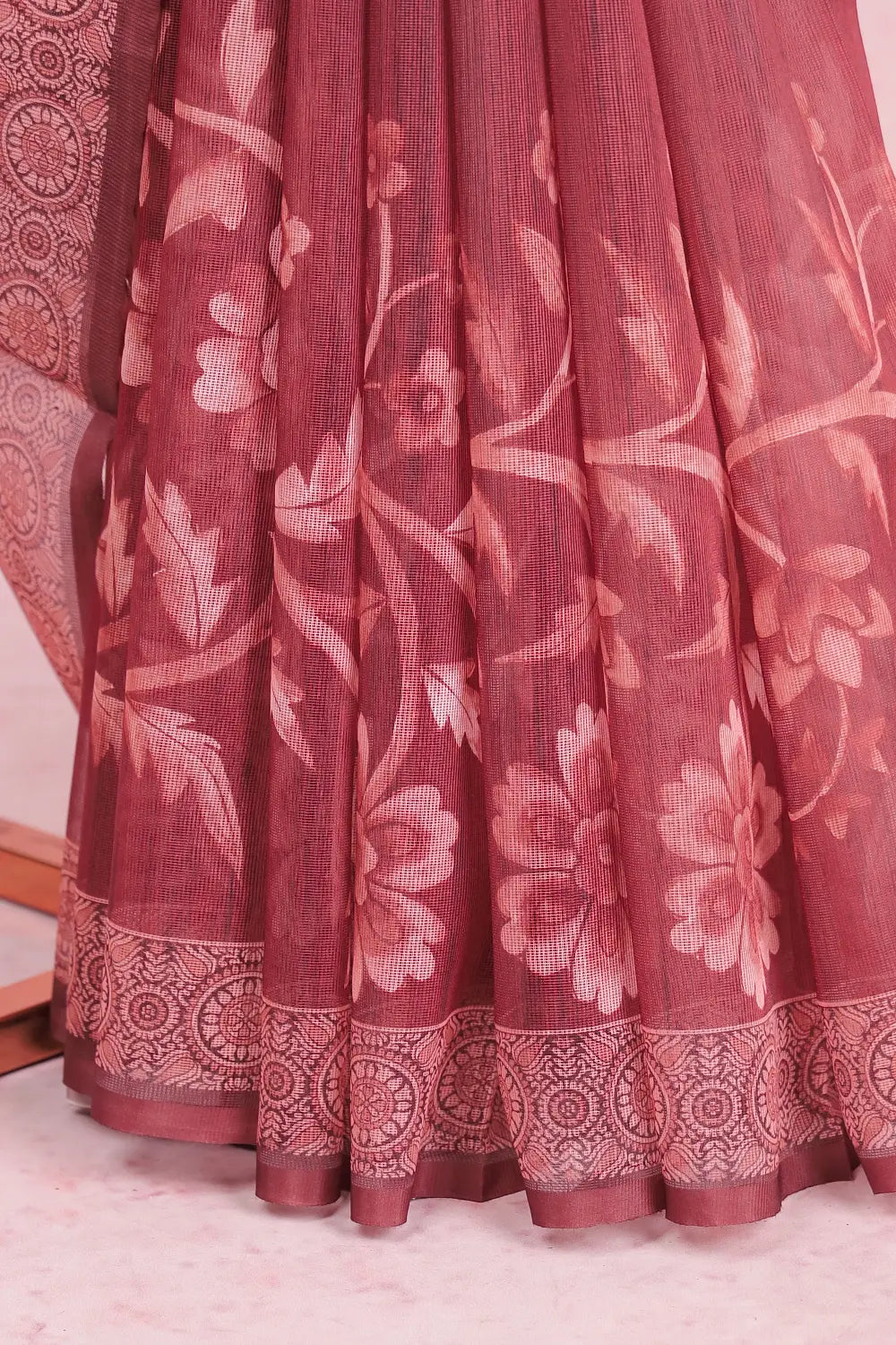 Coffee Brown Kota Saree