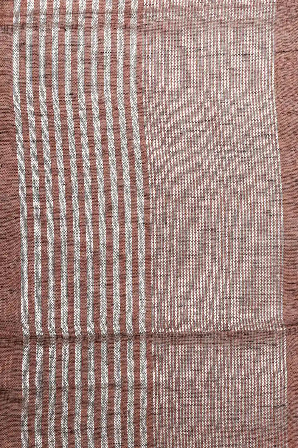 Coffee Brown Linen Saree - Seematti