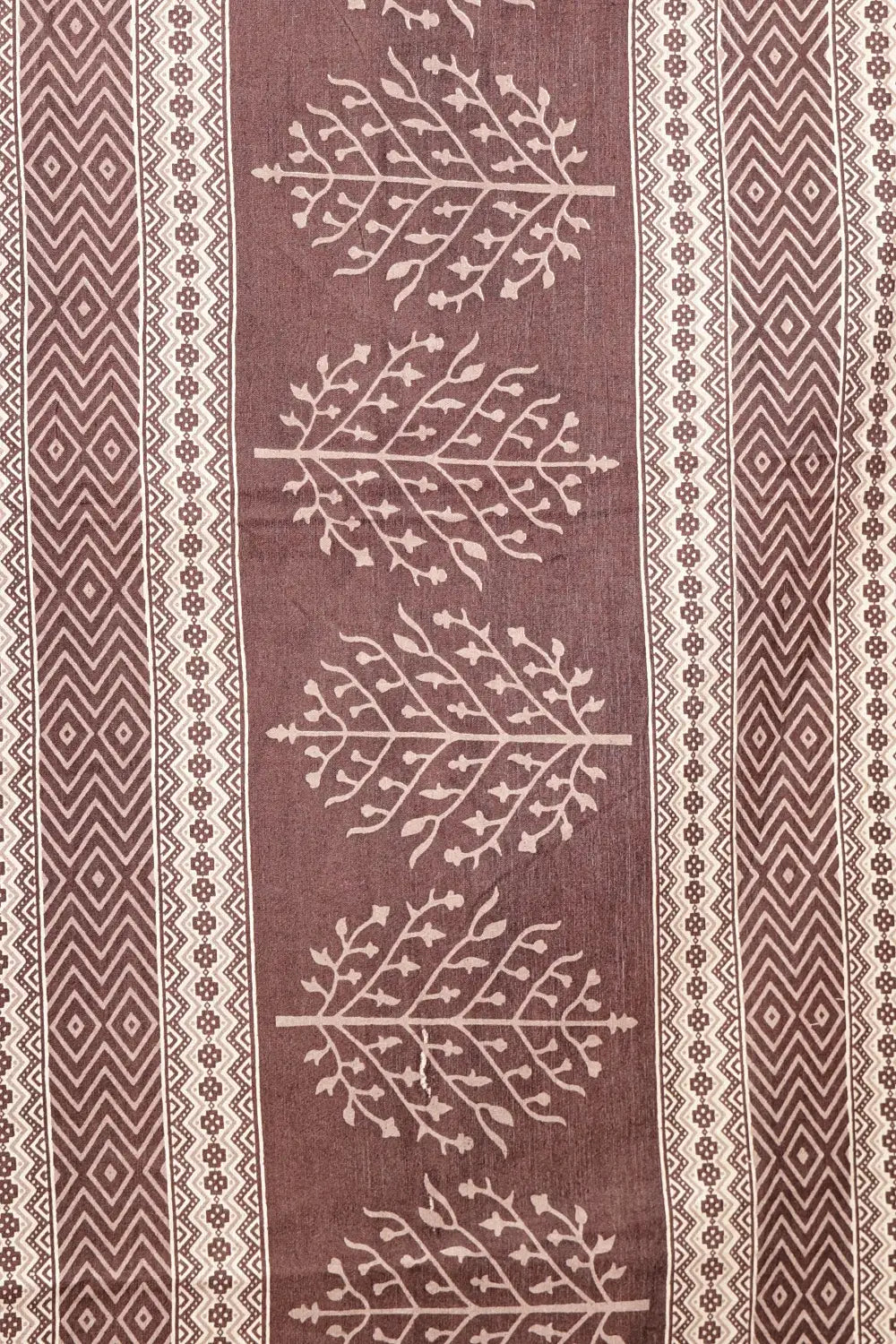 Coffee Brown Semi Tussar Saree - Seematti