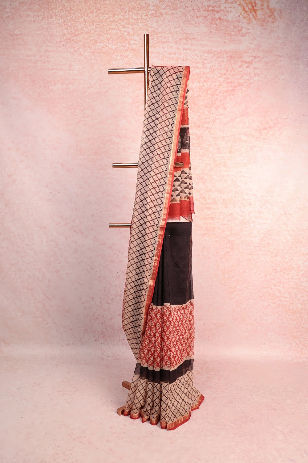 Cream Cotton Kotta Saree