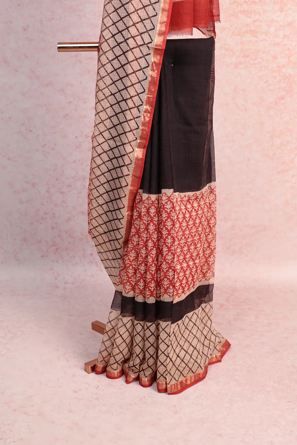 Cream Cotton Kotta Saree
