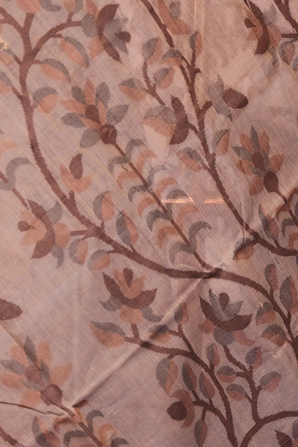 Cream Cotton Saree